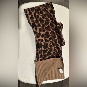 J. Crew Leopard Print Scarf - Brown and Tan